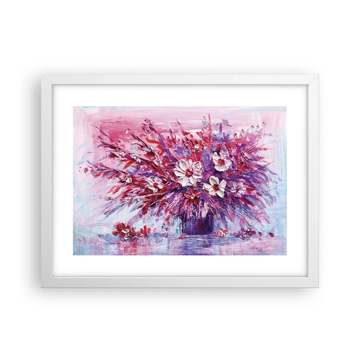 Plakat w białej ramie - Niewinność i namiętność - 40x30 cm
