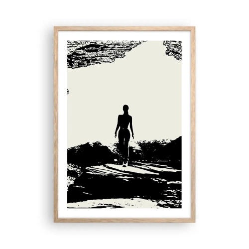 Plakat w ramie jasny dąb - Nowe spojrzenie - 50x70 cm