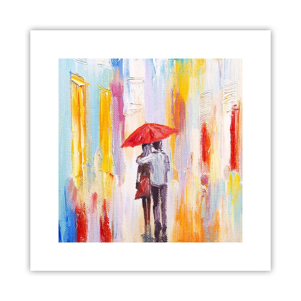 Plakat - Niech pada dalej - 30x30 cm
