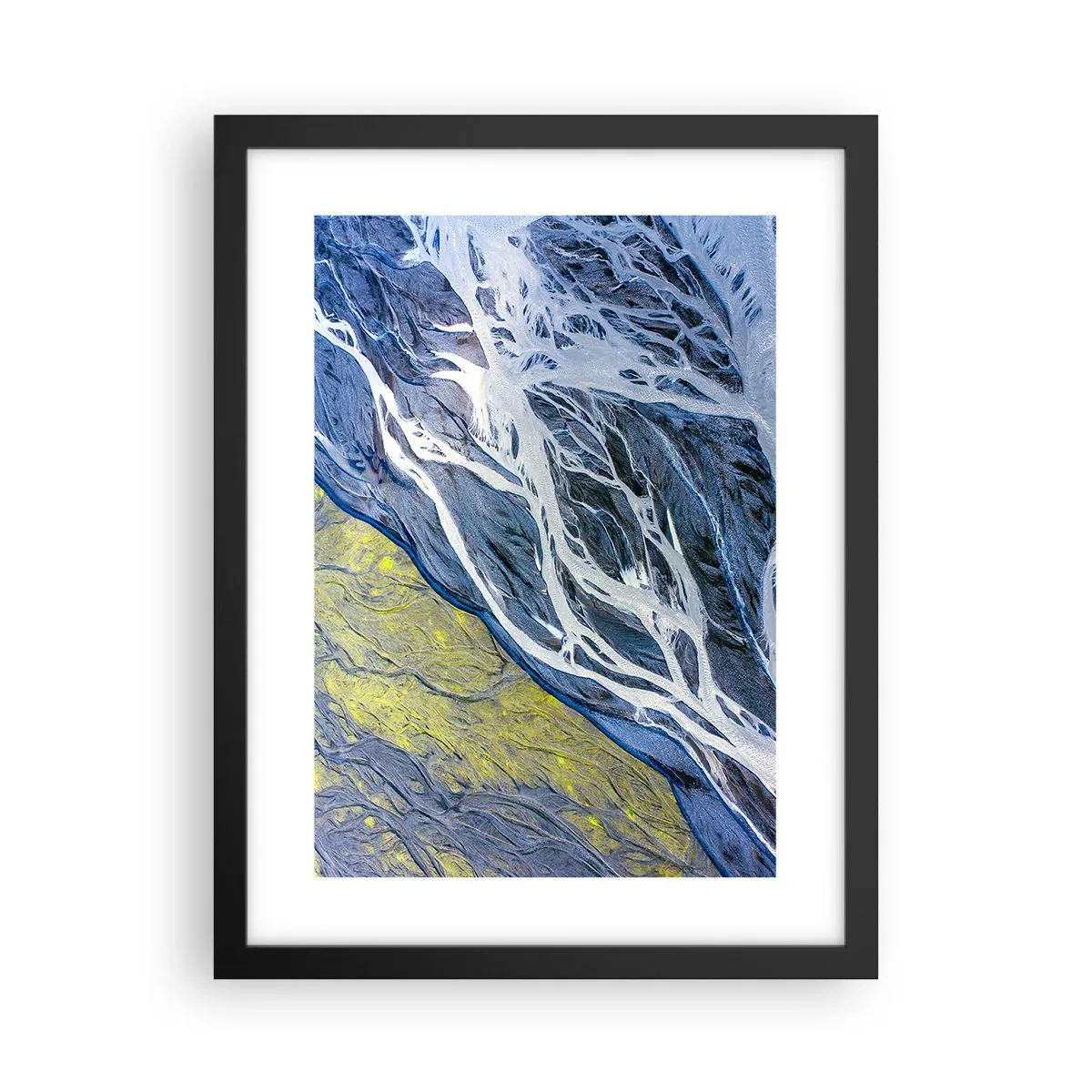 Plakat w czarnej ramie - Naskalne malowidła natury - 30x40 cm