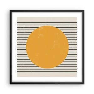 Plakat w czarnej ramie - Siła prostoty - 50x50 cm