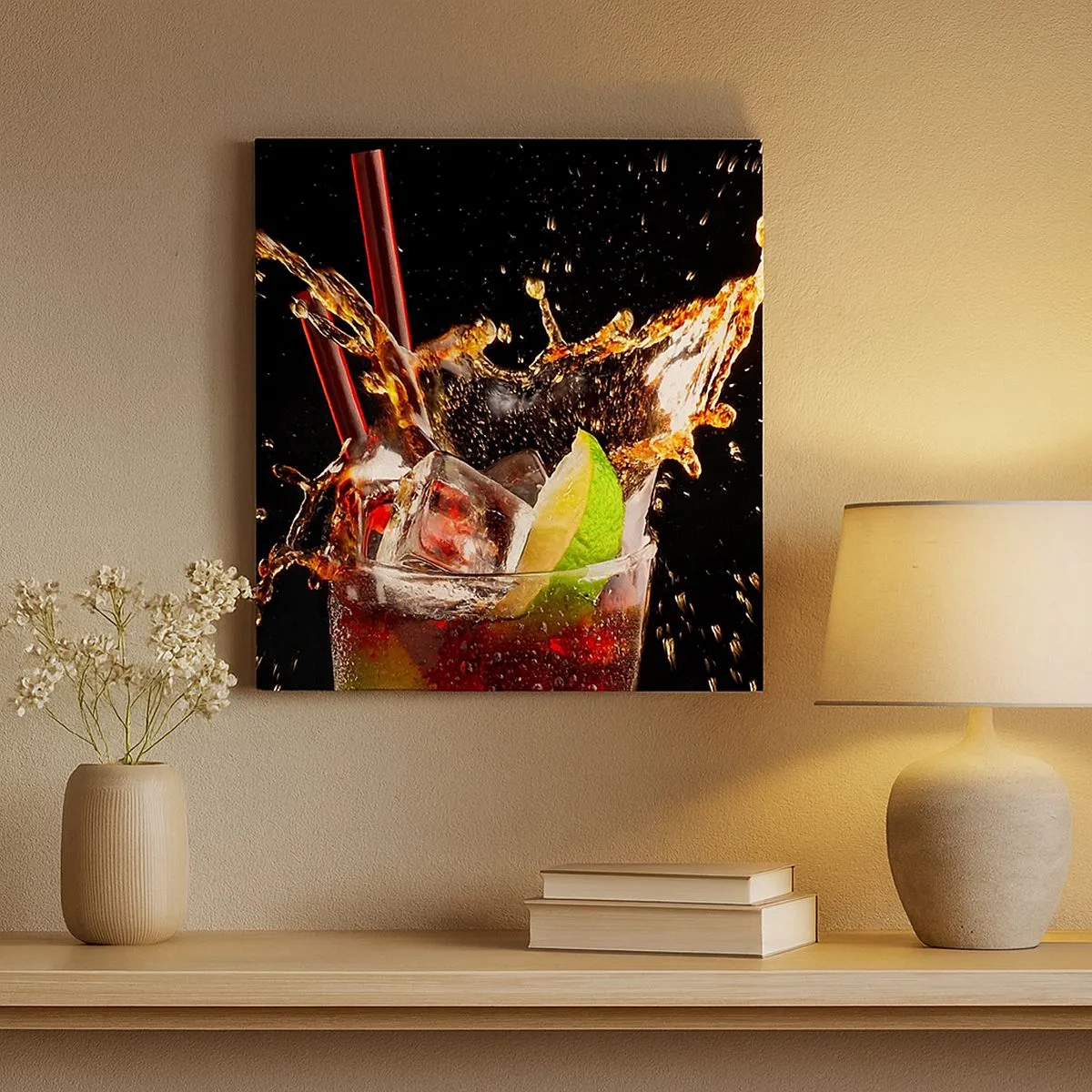 Obraz na płótnie - Radość i energia kolorów - 30x30 cm