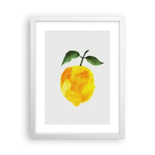 Plakat w białej ramie - Jak poznać smak słońca - 30x40 cm