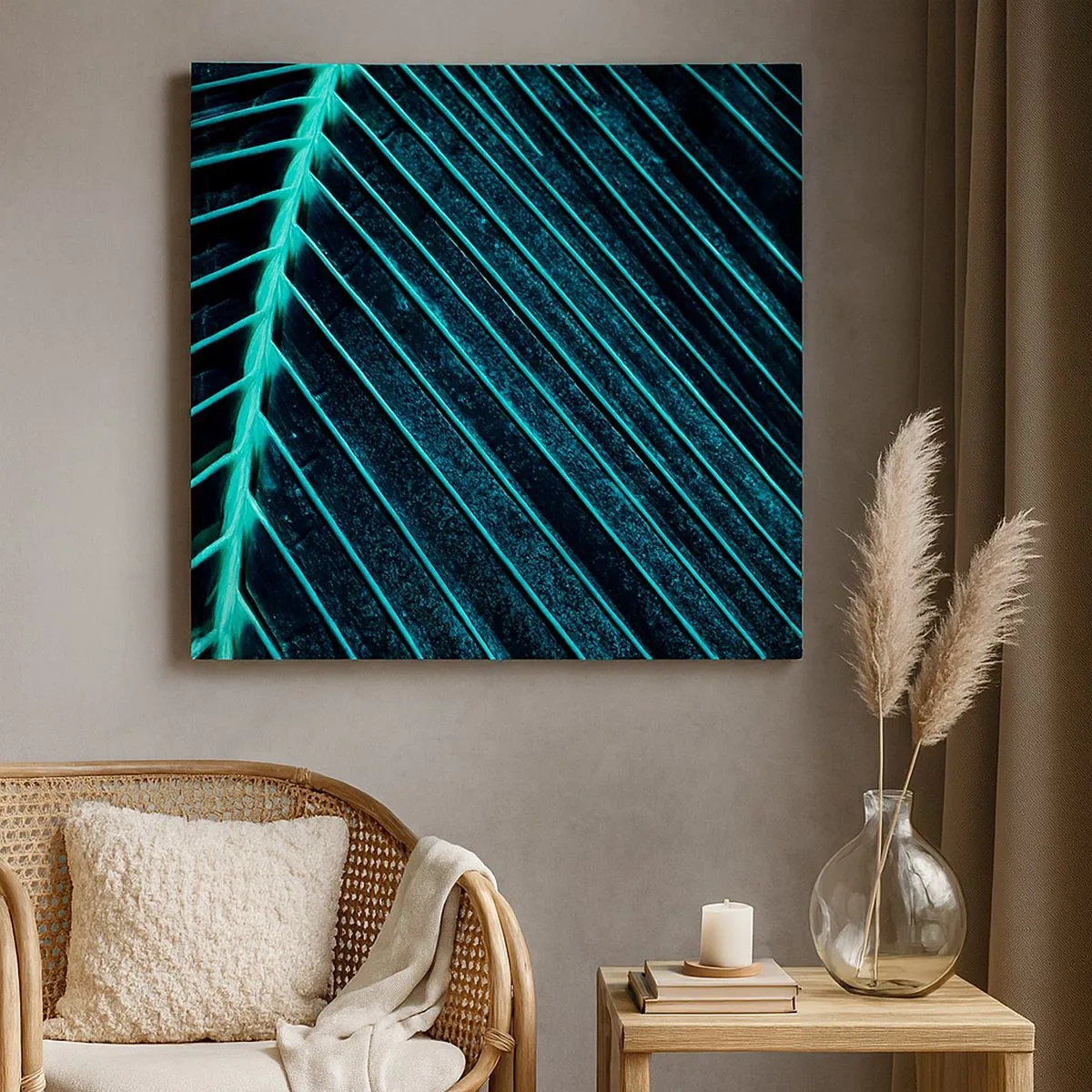 Obraz na płótnie - Faktura zieleni - 30x30 cm