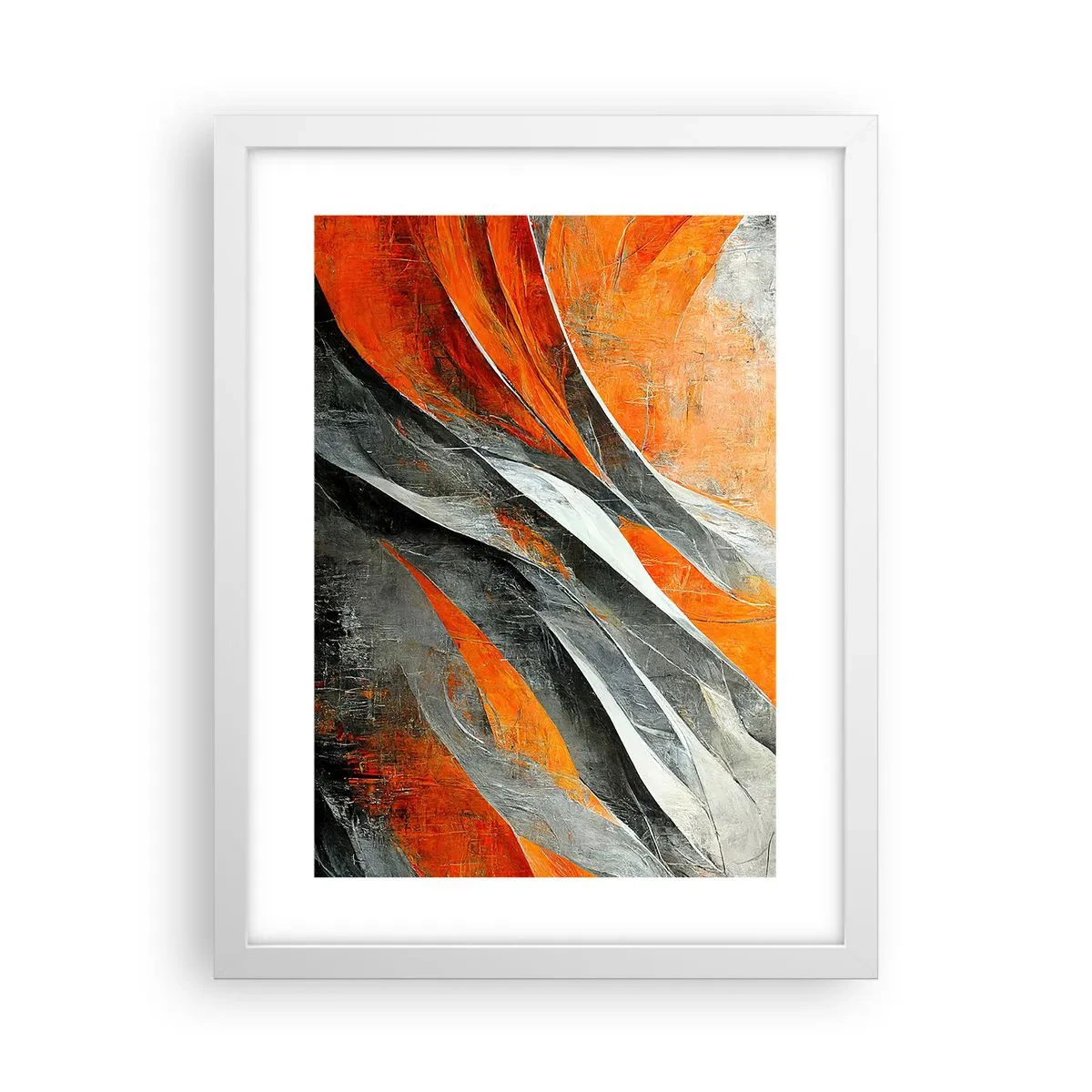 Plakat w białej ramie - Żar i chłód - 30x40 cm