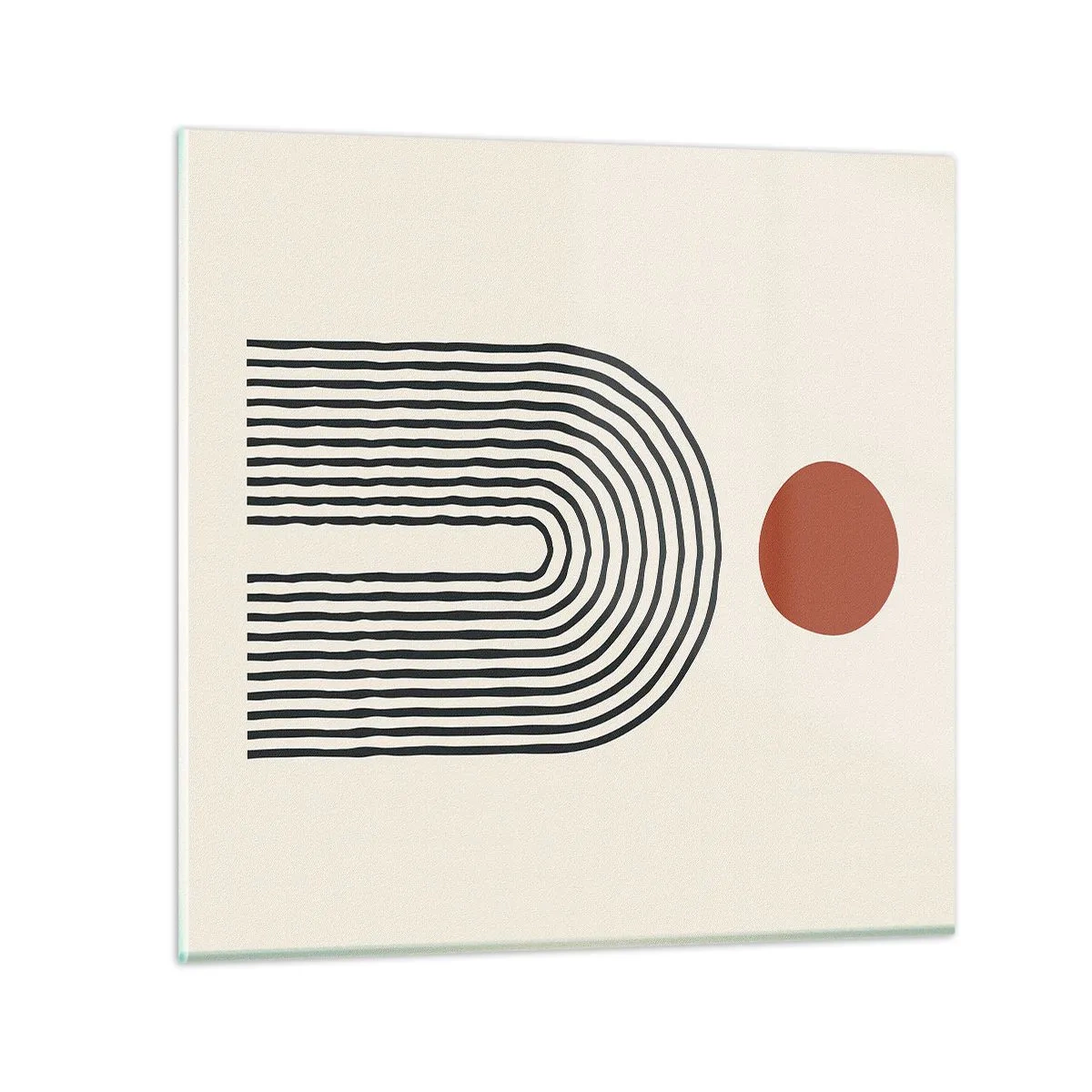 Obraz na szkle - Magnetyzm kształtów i barw - 60x60 cm