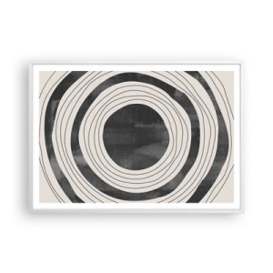 Plakat w białej ramie - W samo sedno - 100x70 cm