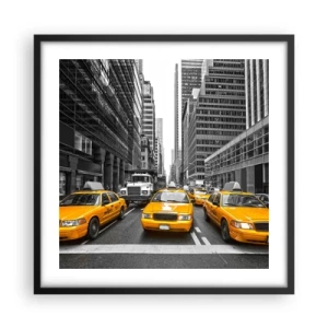 Plakat w czarnej ramie - To my ubarwiamy miasto - 50x50 cm