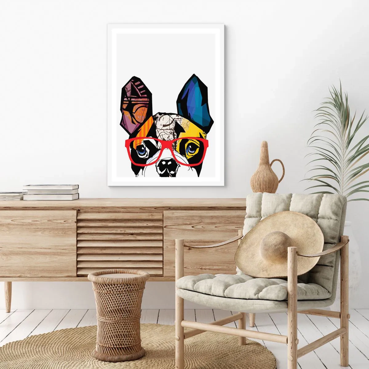 Plakat w białej ramie - Intelektualista - 30x40 cm