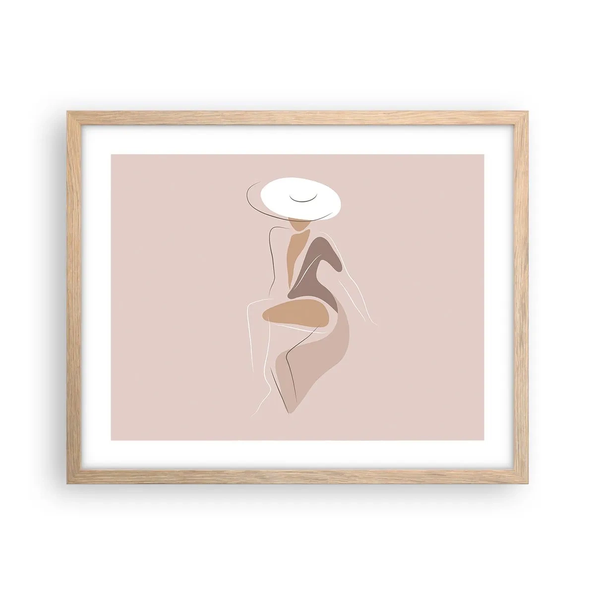 Plakat w ramie jasny dąb - Damą być - 50x40 cm