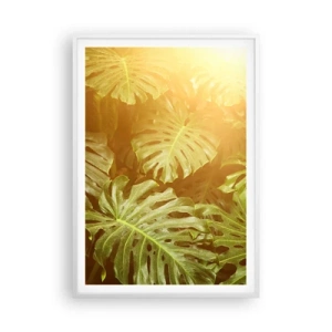 Plakat w białej ramie - W zieloność wstąpić… - 70x100 cm