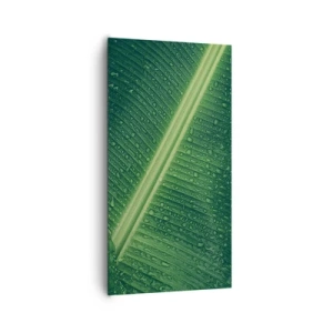 Obraz na płótnie - Struktura zieleni - 65x120 cm