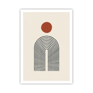 Plakat - Magnetyzm kształtów i barw - 70x100 cm