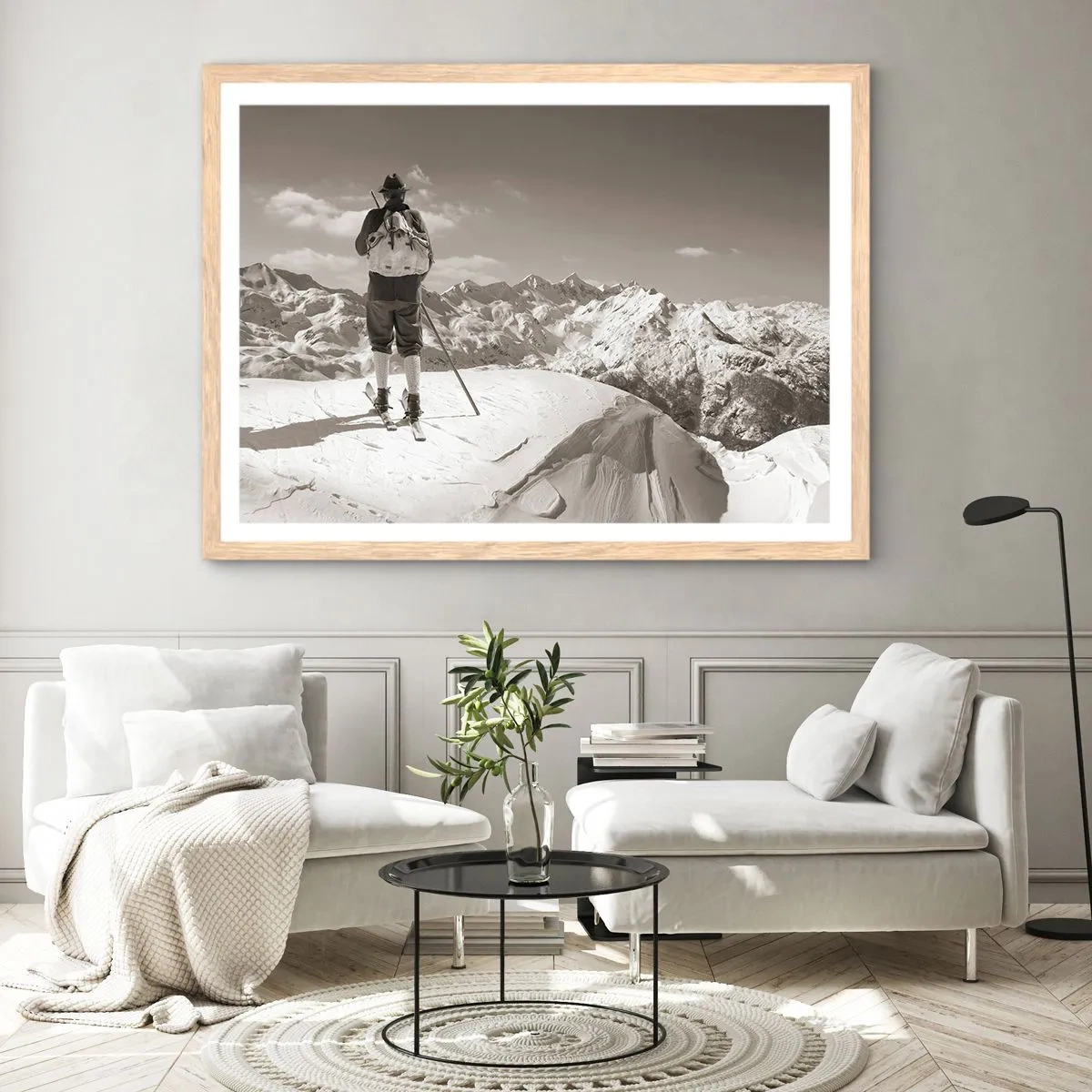 Plakat w ramie jasny dąb - A góry te same - 91x61 cm