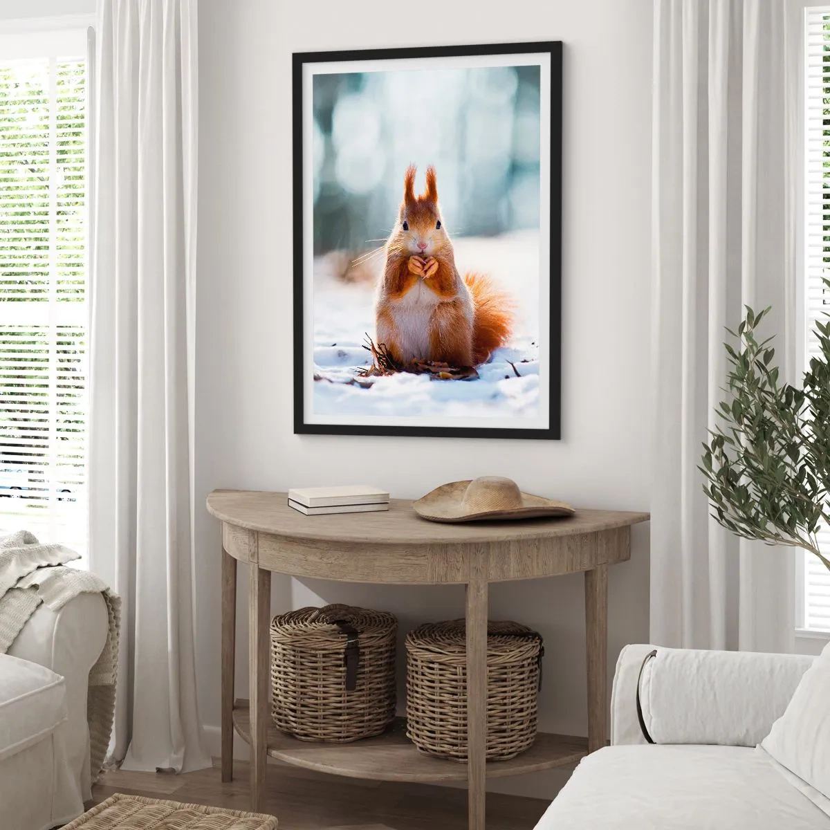 Plakat w czarnej ramie - I co tak patrzysz? - 70x100 cm