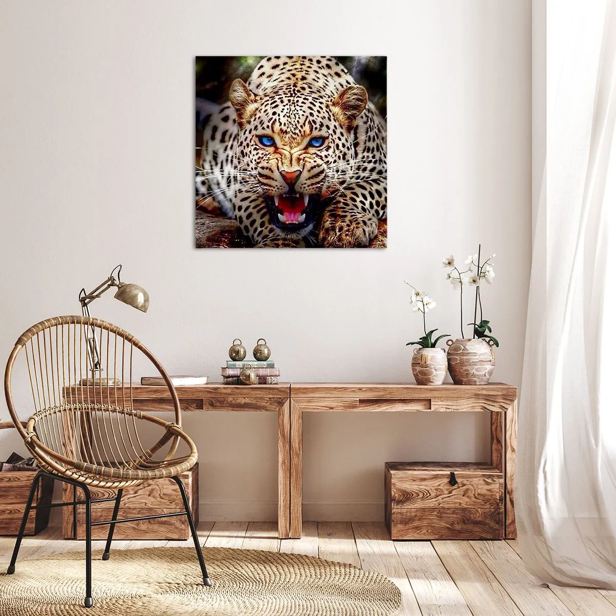 Obraz na płótnie - Złość piękności nie szkodzi - 40x40 cm