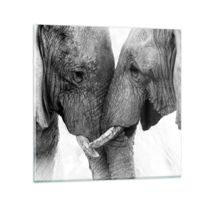 Obraz na szkle - Serdeczne wyznanie - 40x40 cm