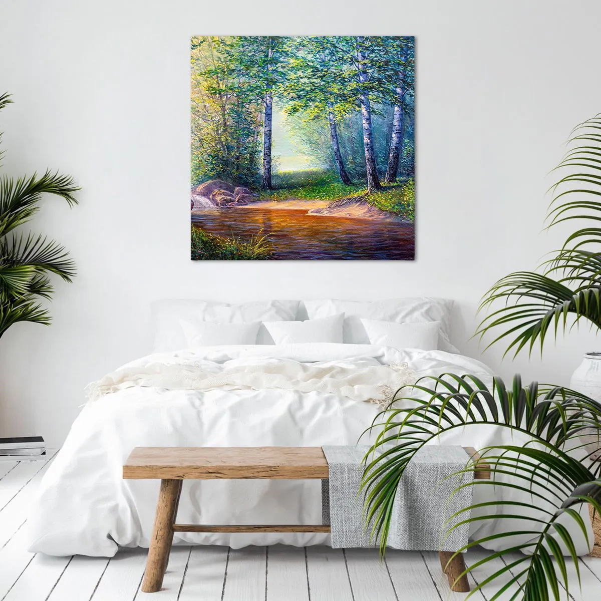 Obraz na płótnie - Sielankowa sceneria - 30x30 cm