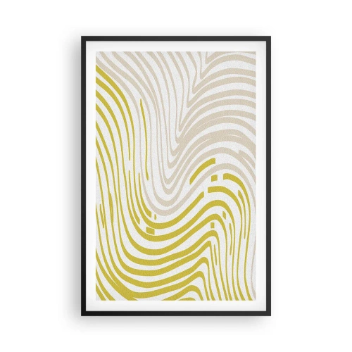 Plakat w czarnej ramie - Kompozycja z łagodnym ugięciem - 61x91 cm