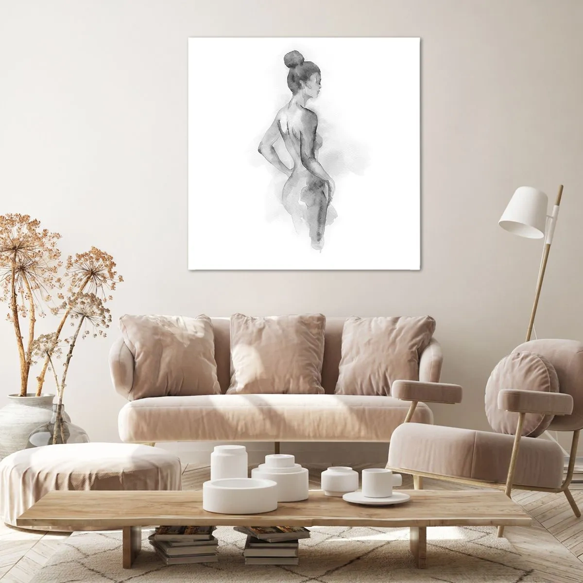 Obraz na płótnie - Piękna jak malowanie - 60x60 cm