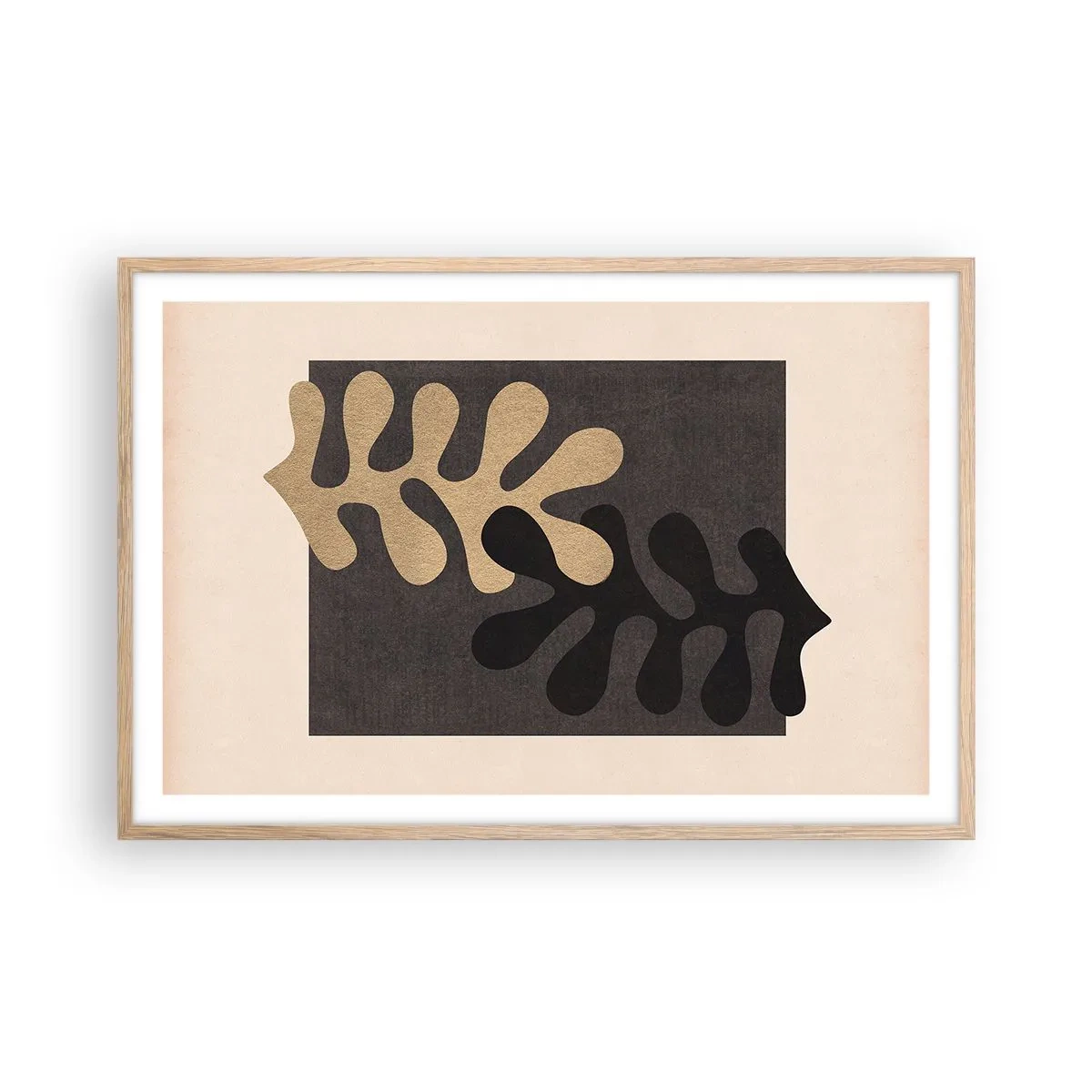 Plakat w ramie jasny dąb - Brak i dopełnienie - 91x61 cm