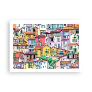 Plakat - Wesołe miasto - 70x50 cm