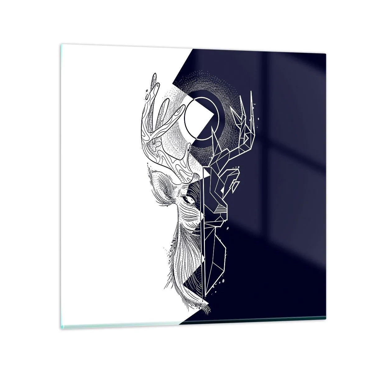 Obraz na szkle - Walka i jedność przeciwieństw - 40x40 cm