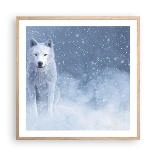 Plakat w ramie jasny dąb - W zimowym duchu - 60x60 cm