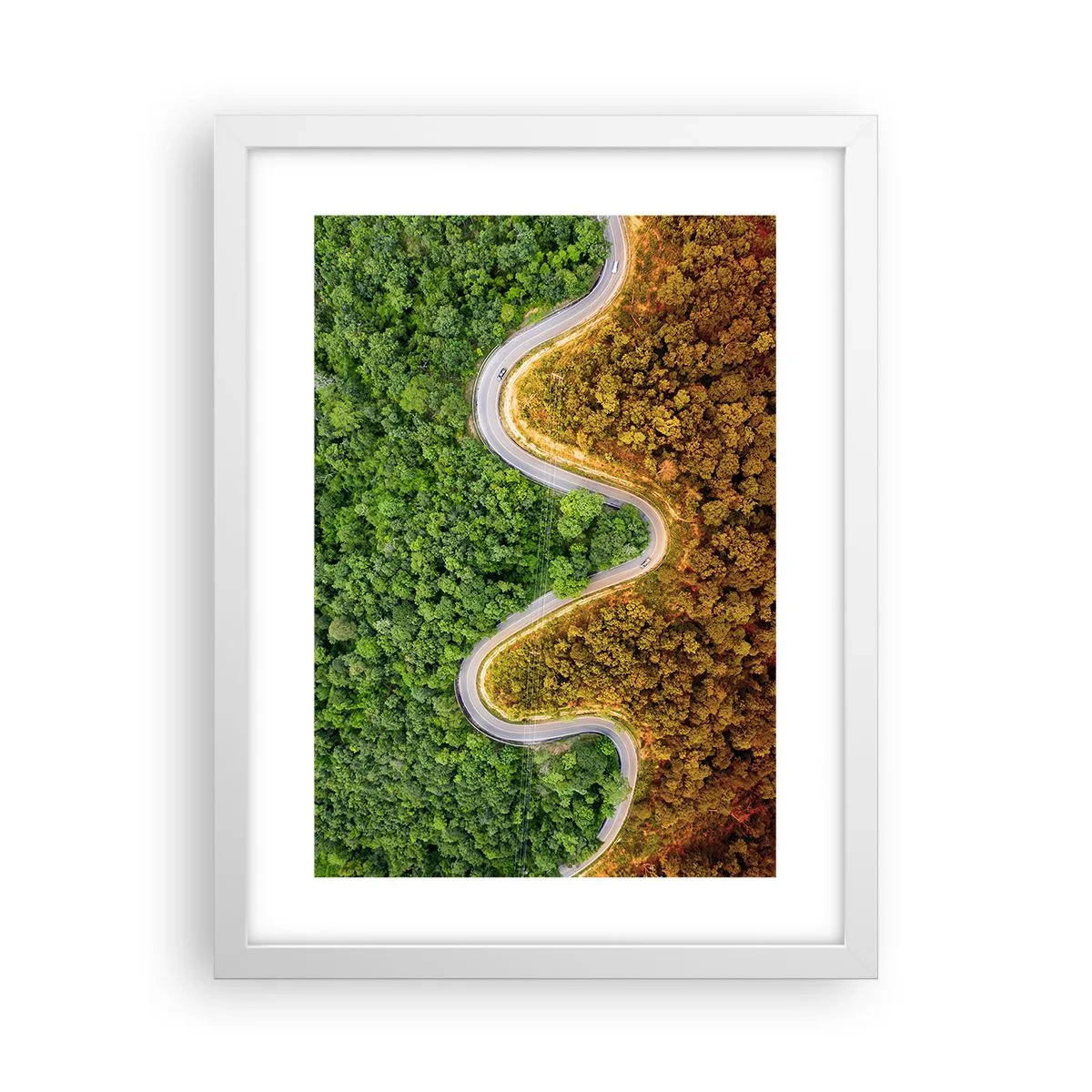 Plakat w białej ramie - Granice i przełomy - 30x40 cm