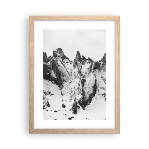 Plakat w ramie jasny dąb - Granitowa groźna grań - 30x40 cm