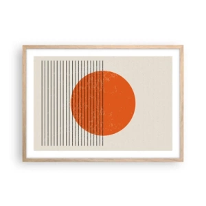 Plakat w ramie jasny dąb - Zawsze słońce - 70x50 cm