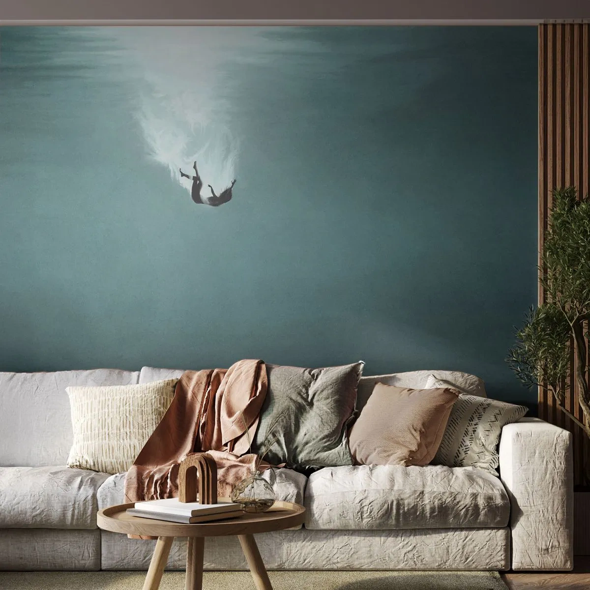 Fototapeta Standard Eco - W objęciach oceanu - Woda, Minimalizm, Podwodny - 400x280 cm