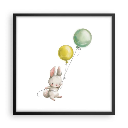 Plakat w czarnej ramie - Też polecę! - 50x50 cm