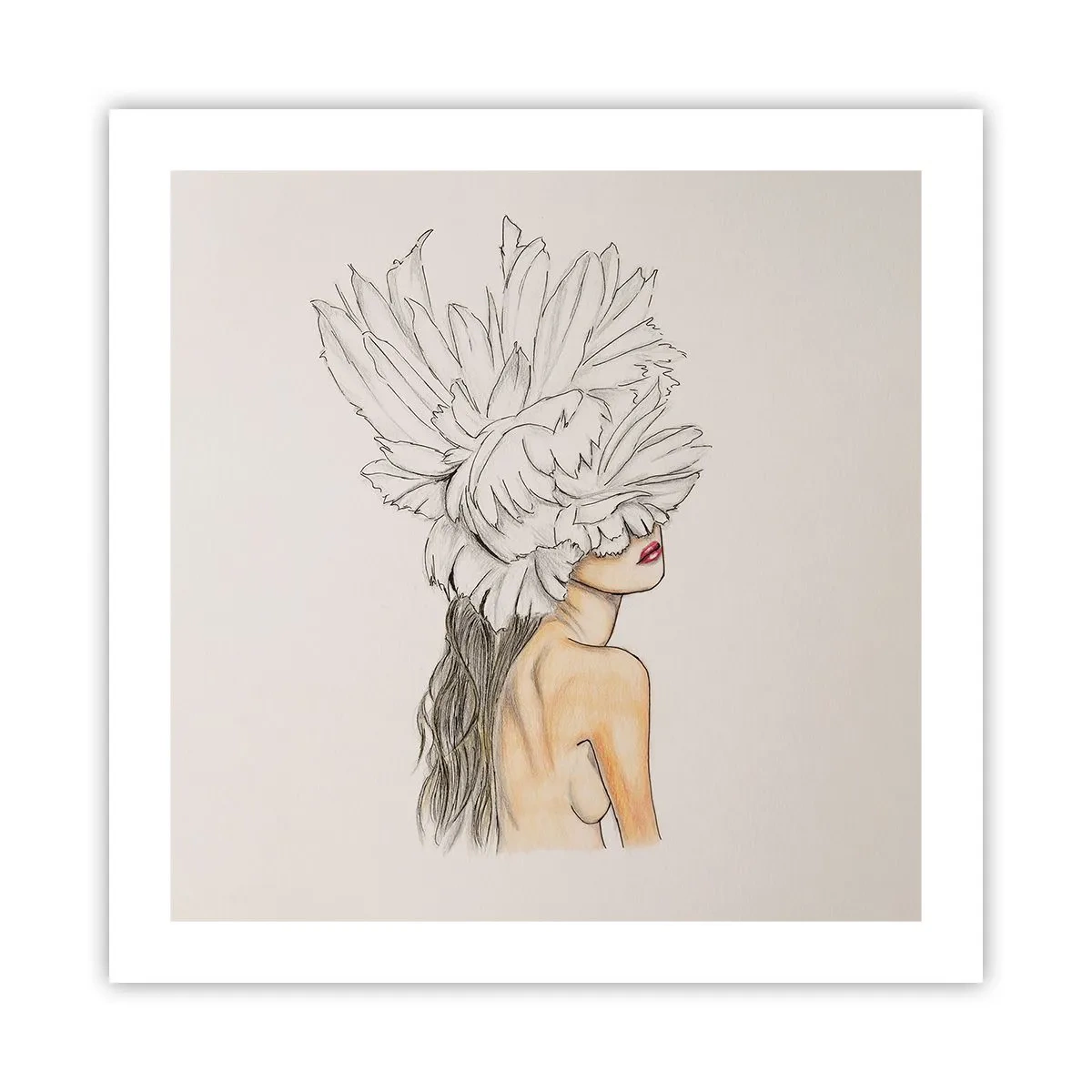 Plakat - Piękność ukoronowana - 50x50 cm