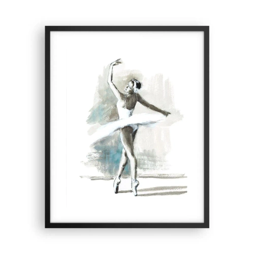 Plakat w czarnej ramie - Zaklęta w łabędzia - 40x50 cm