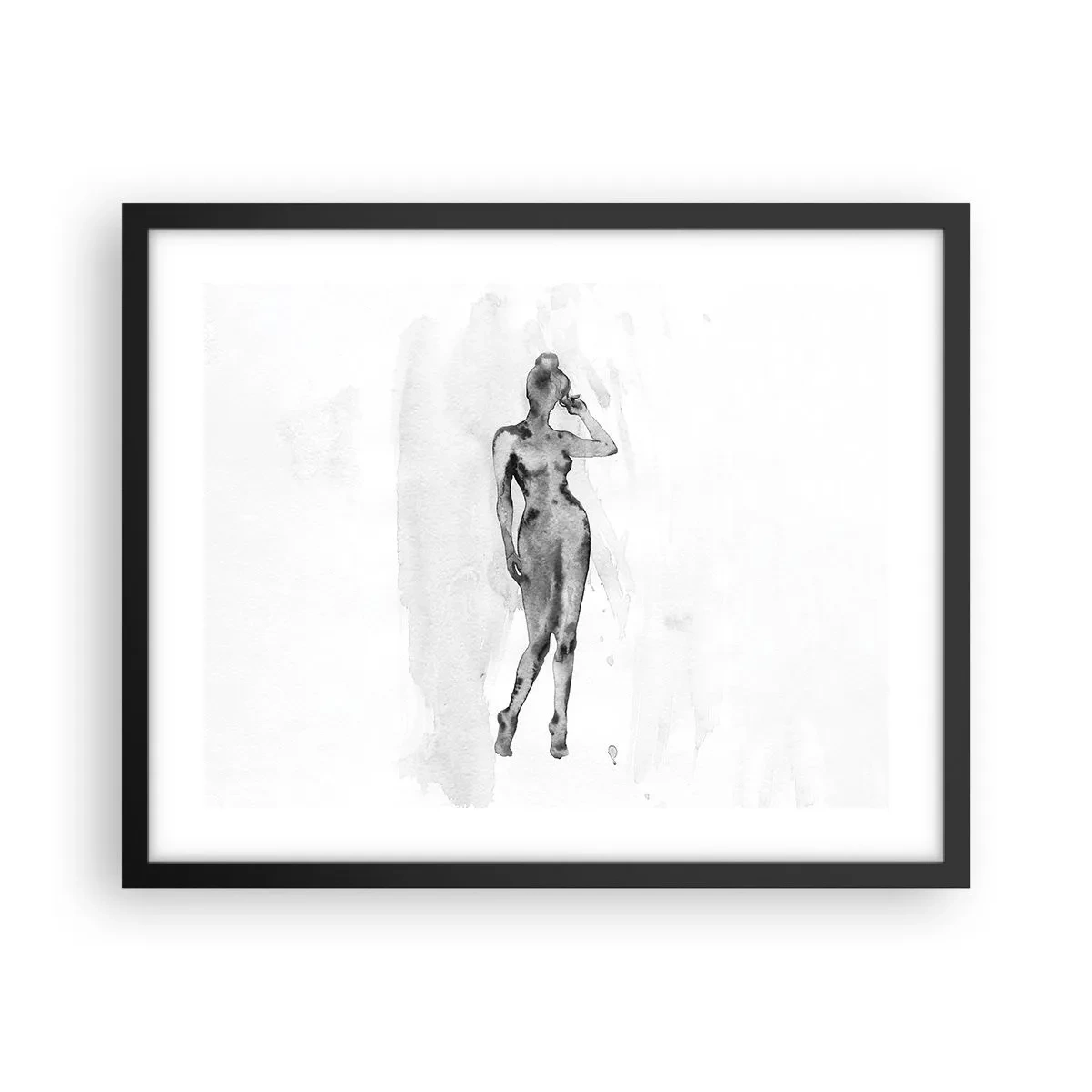 Plakat w czarnej ramie - Studium ideału kobiecości - 50x40 cm