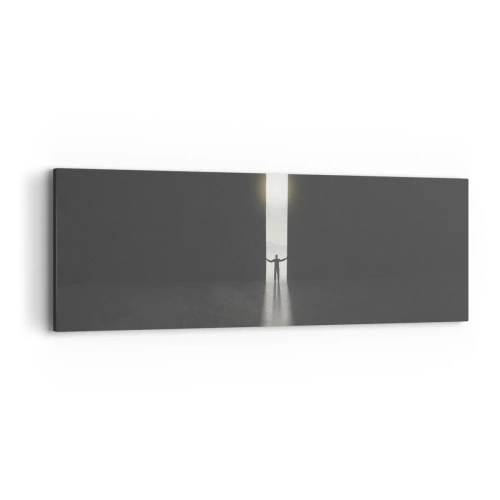 Obraz na płótnie - Krok do jasnej przyszłości - 90x30 cm