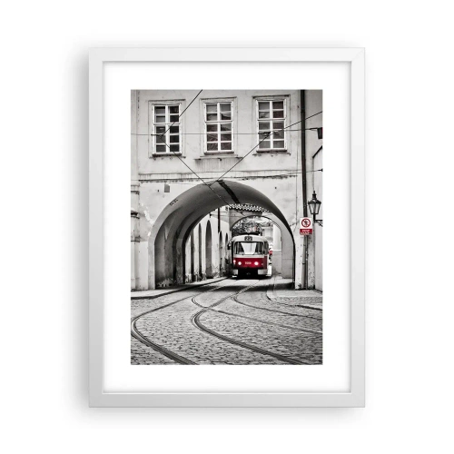 Plakat w białej ramie - Przez miejski labirynt - 30x40 cm