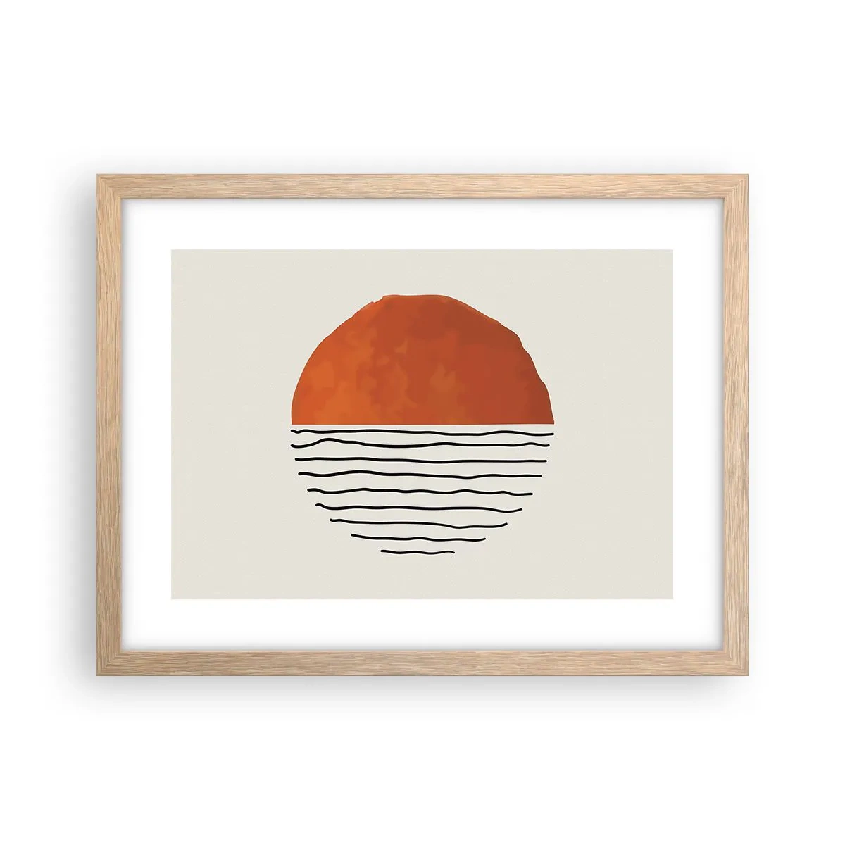 Plakat w ramie jasny dąb - W japońskim klimacie - 40x30 cm