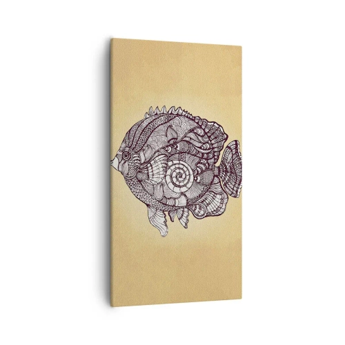 Obraz na płótnie - Z oceanu ornamentów - 55x100 cm