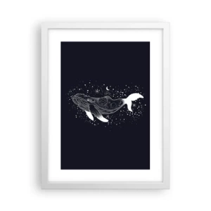 Plakat w białej ramie - W oceanie wszechświata - 30x40 cm