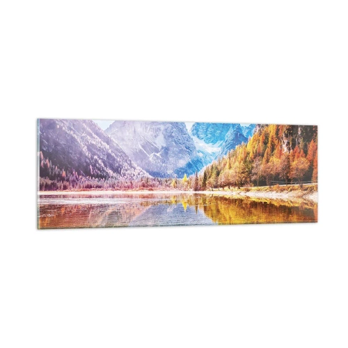 Obraz na szkle - A w górach już jesień - 90x30 cm