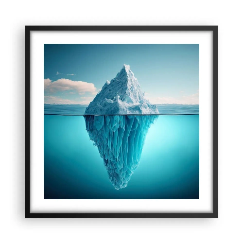 Plakat w czarnej ramie - Królowa lodu - 50x50 cm