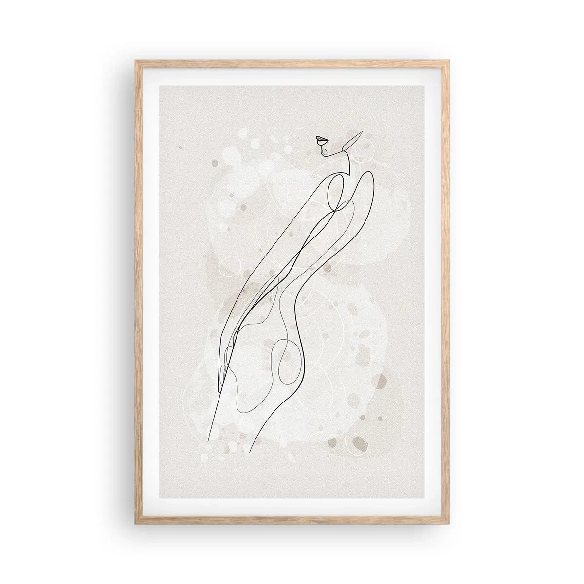 Plakat w ramie jasny dąb - Pobłądzić spojrzeniem - 61x91 cm