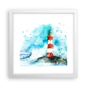 Plakat w białej ramie - Jedność żywiołów - 30x30 cm