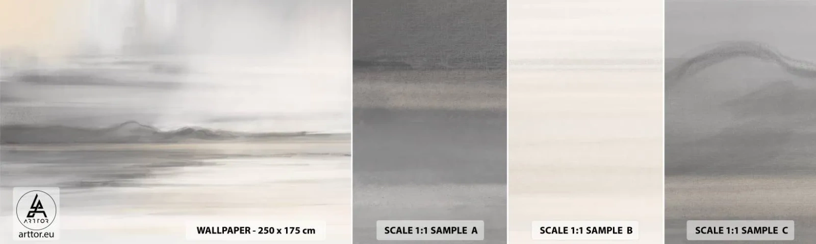 Fototapeta Próbka Samoprzylepna Deluxe Sticker - Zamyślona dal - Jasny, Sztuka, Abstrakcja - 100x30 cm