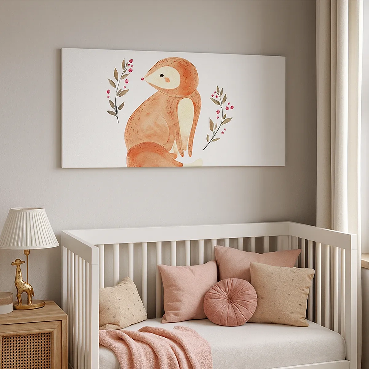 Obraz na płótnie - Mały rudzielec - 30x30 cm