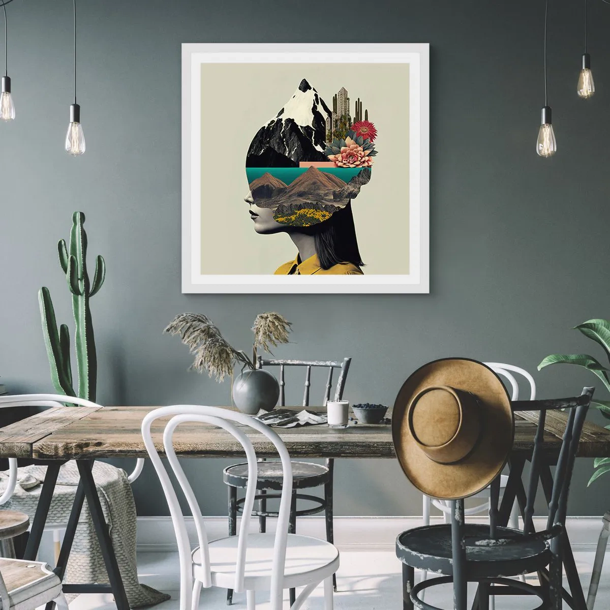 Plakat w białej ramie - Kobieta – zawsze tajemnica - 40x40 cm