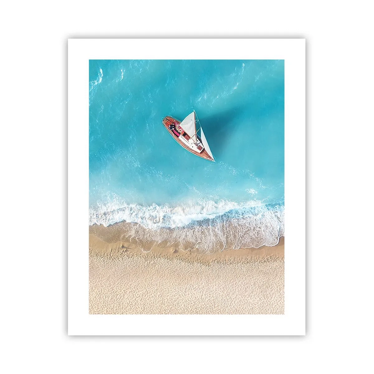 Plakat - Na granicy błękitu i złota - 40x50 cm