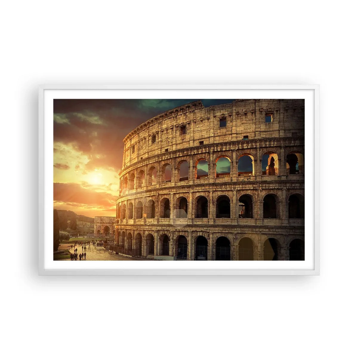 Plakat w białej ramie - Kolosalne wrażenie - 91x61 cm